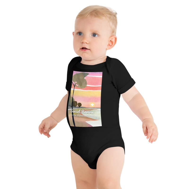 Baby Short Sleeve One Piece - Sunset Reverie (POD-S)