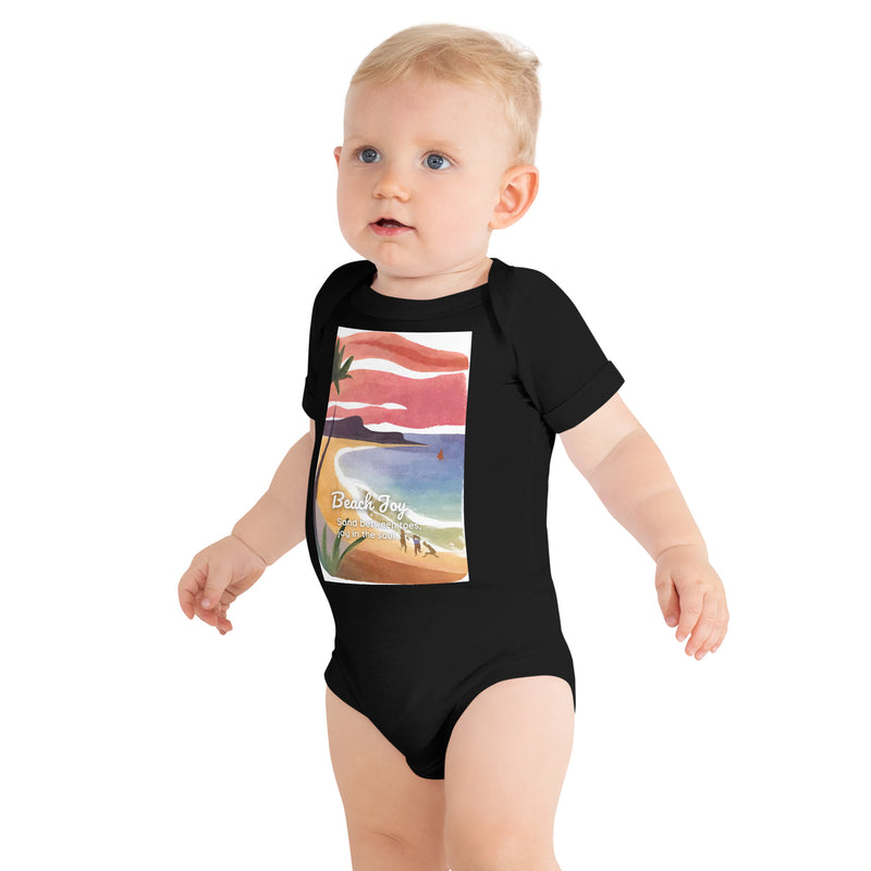 Baby Short Sleeve One Piece - Beach Joy (POD-S)