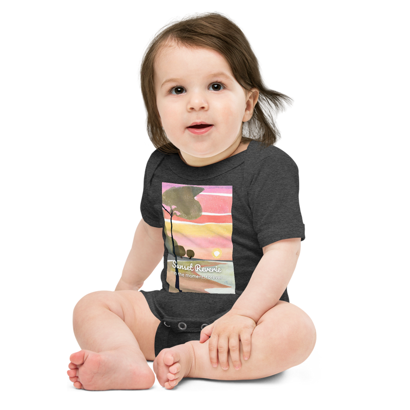 Baby Short Sleeve One Piece - Sunset Reverie (POD-S)