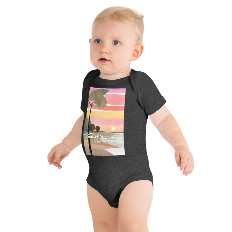 Baby Short Sleeve One Piece - Sunset Reverie (POD-S)