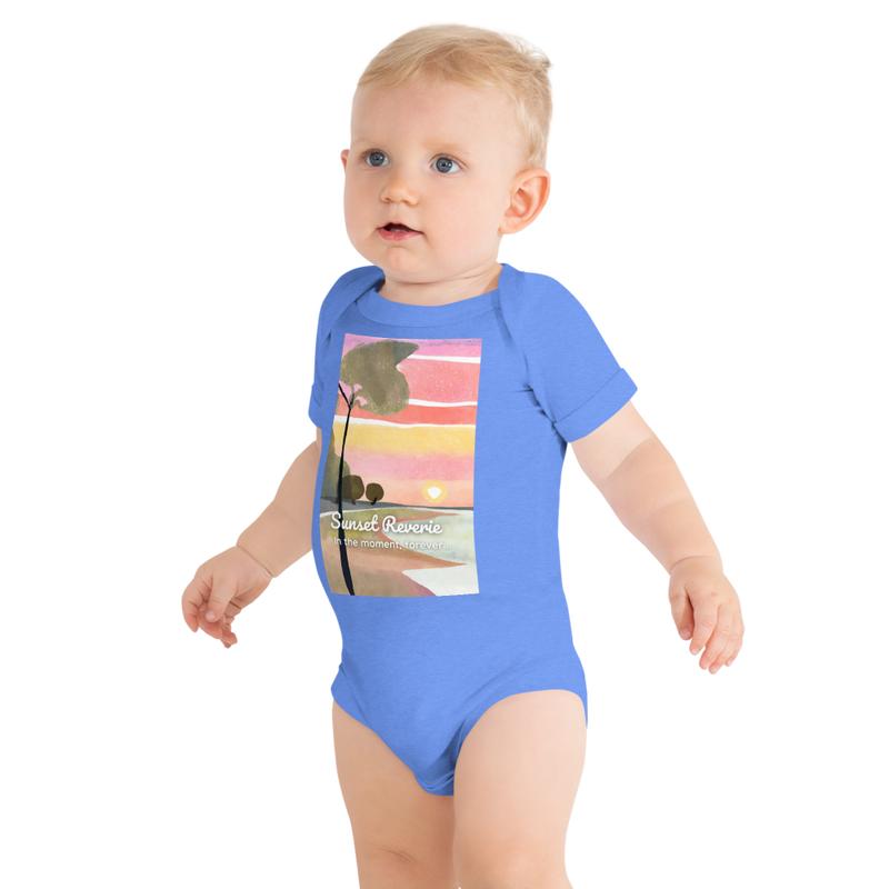 Baby Short Sleeve One Piece - Sunset Reverie (POD-S)