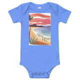 Baby Short Sleeve One Piece - Beach Joy (POD-S)