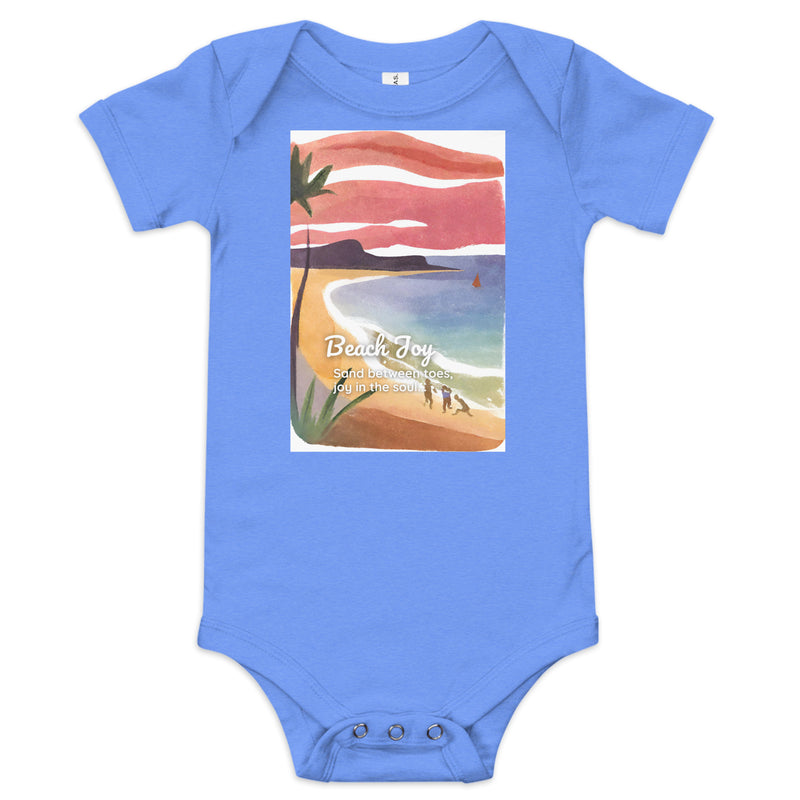 Baby Short Sleeve One Piece - Beach Joy (POD-S)