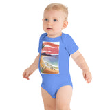 Baby Short Sleeve One Piece - Beach Joy (POD-S)