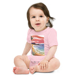 Baby Short Sleeve One Piece - Beach Joy (POD-S)