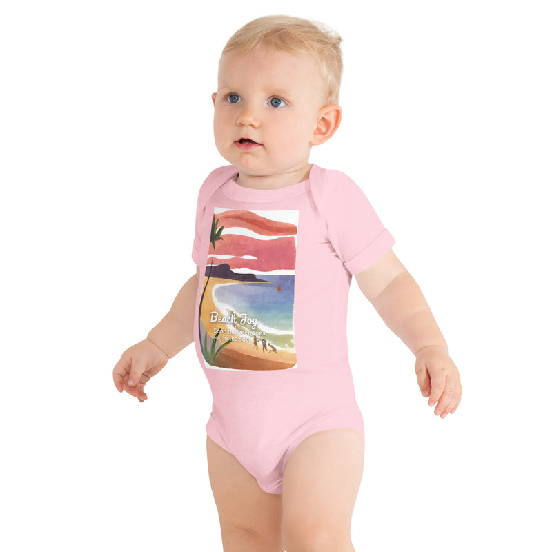 Baby Short Sleeve One Piece - Beach Joy (POD-S)