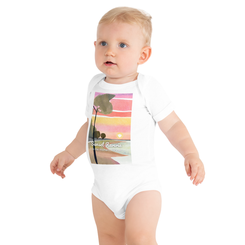 Baby Short Sleeve One Piece - Sunset Reverie (POD-S)