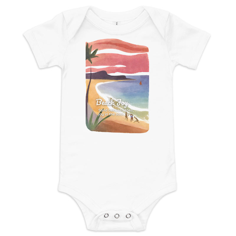 Baby Short Sleeve One Piece - Beach Joy (POD-S)