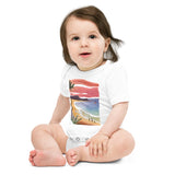 Baby Short Sleeve One Piece - Beach Joy (POD-S)