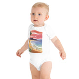 Baby Short Sleeve One Piece - Beach Joy (POD-S)