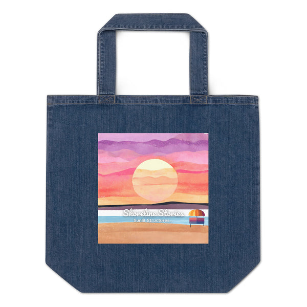 Organic Denim Tote Bag - Shoreline Stories (POD-B)