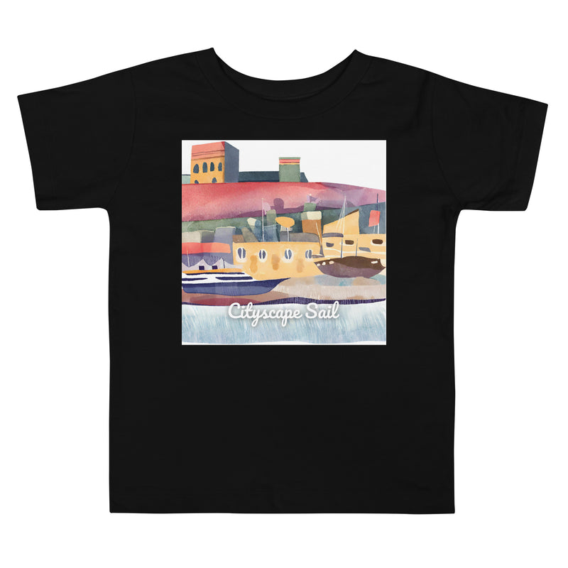 Toddler Short Sleeve Tee - Cityscape Sail (POD-S)