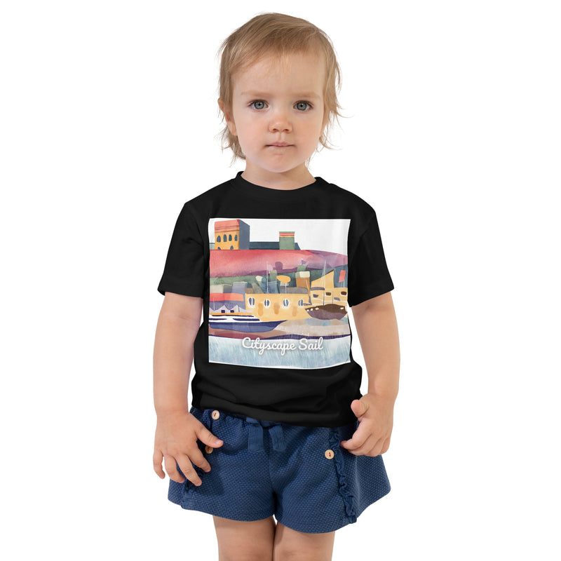 Toddler Short Sleeve Tee - Cityscape Sail (POD-S)