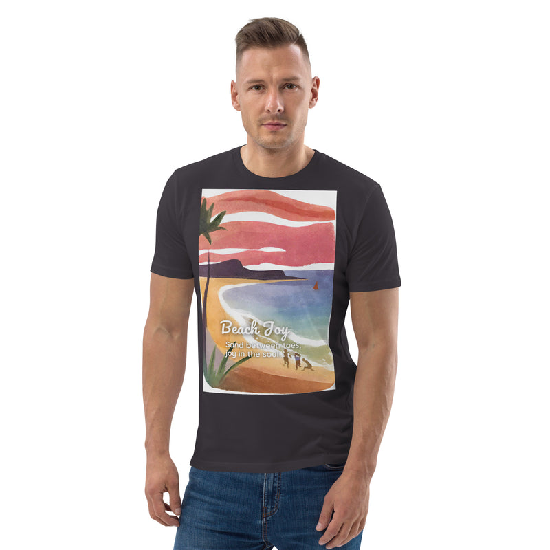 Unisex Organic Cotton T-shirt - Beach Joy (POD-S)