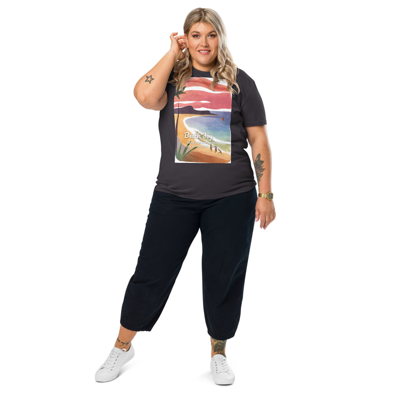 Unisex Organic Cotton T-shirt - Beach Joy (POD-S)