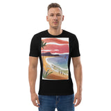 Unisex Organic Cotton T-shirt - Beach Joy (POD-S)