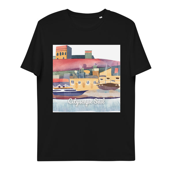 Unisex Organic Cotton T-shirt - Cityscape Sail (POD-S)