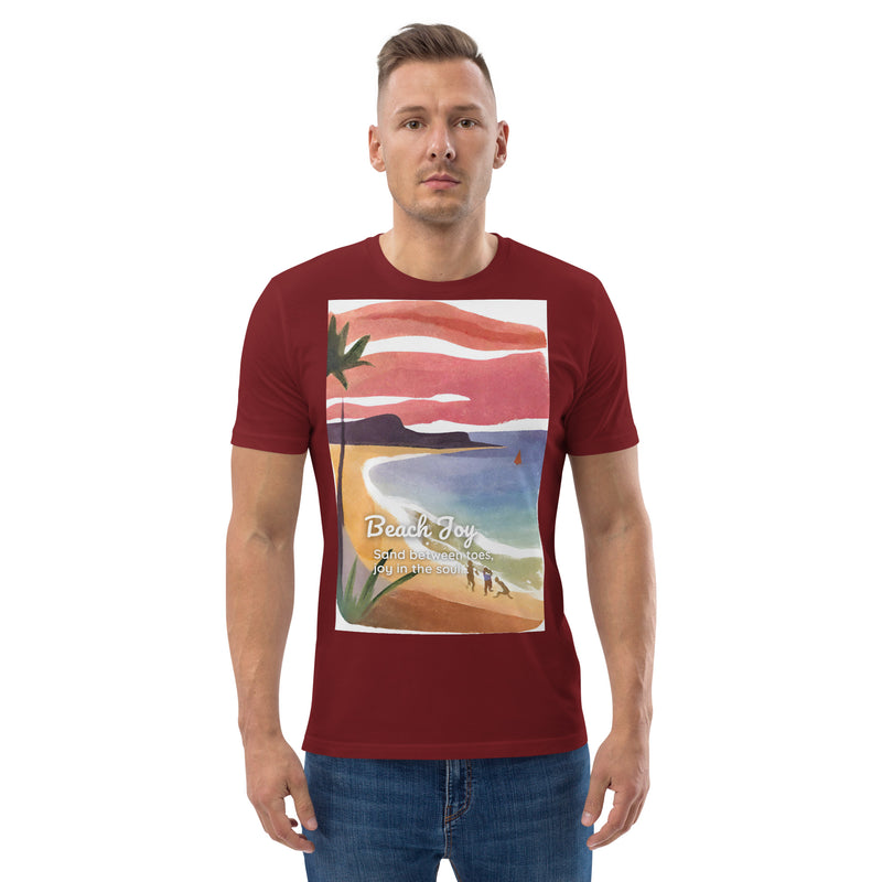 Unisex Organic Cotton T-shirt - Beach Joy (POD-S)