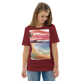 Unisex Organic Cotton T-shirt - Beach Joy (POD-S)