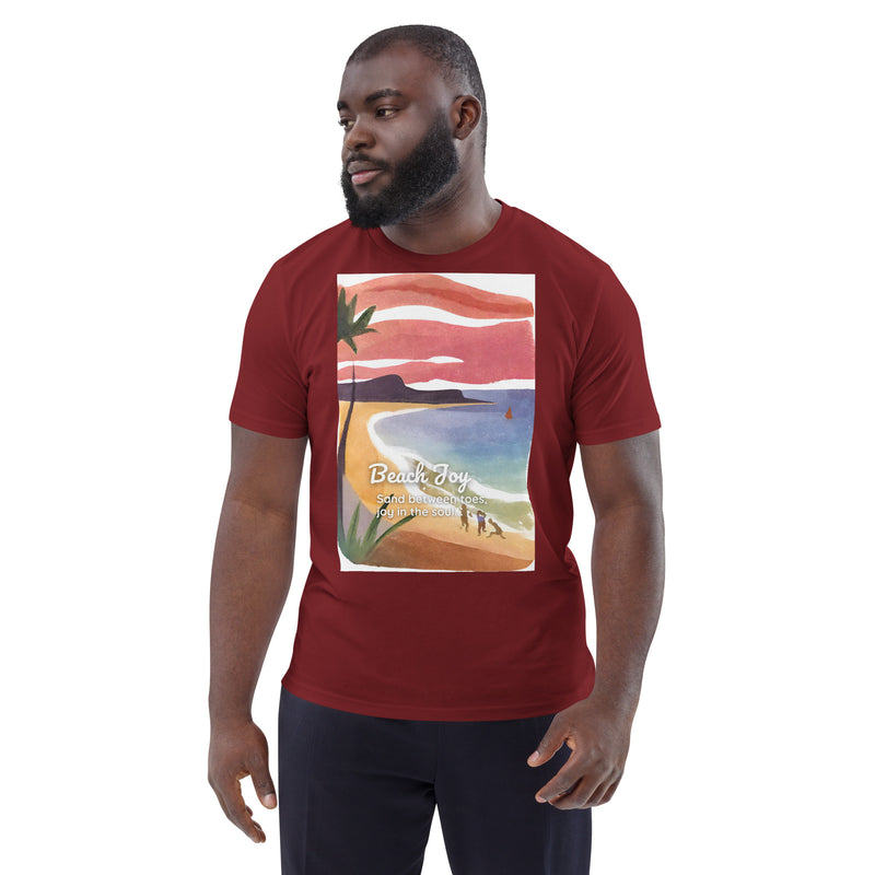 Unisex Organic Cotton T-shirt - Beach Joy (POD-S)