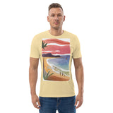 Unisex Organic Cotton T-shirt - Beach Joy (POD-S)