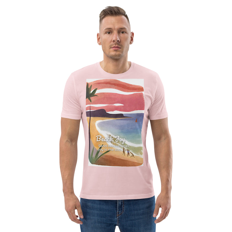 Unisex Organic Cotton T-shirt - Beach Joy (POD-S)