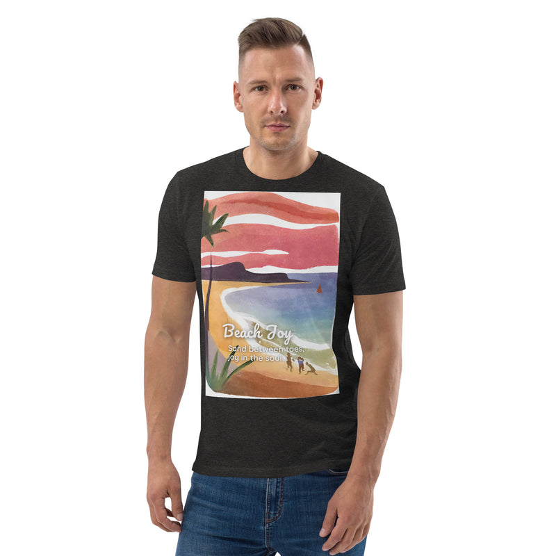 Unisex Organic Cotton T-shirt - Beach Joy (POD-S)