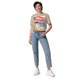 Unisex Organic Cotton T-shirt - Beach Joy (POD-S)