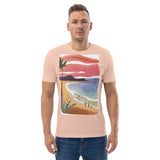 Unisex Organic Cotton T-shirt - Beach Joy (POD-S)