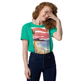 Unisex Organic Cotton T-shirt - Beach Joy (POD-S)