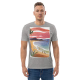 Unisex Organic Cotton T-shirt - Beach Joy (POD-S)