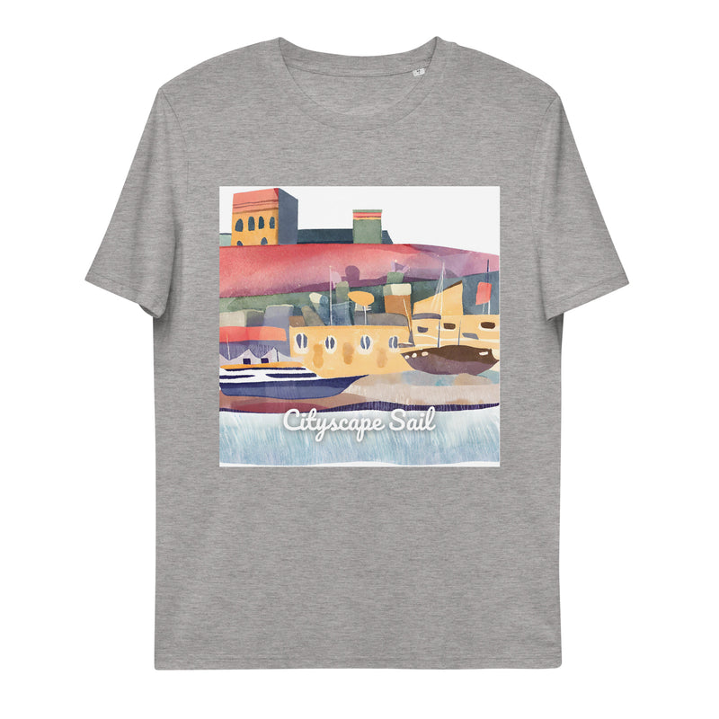 Unisex Organic Cotton T-shirt - Cityscape Sail (POD-S)