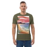 Unisex Organic Cotton T-shirt - Beach Joy (POD-S)