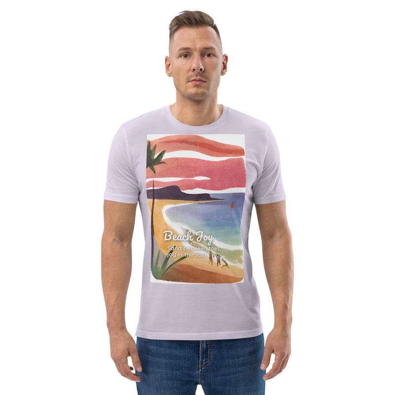 Unisex Organic Cotton T-shirt - Beach Joy (POD-S)