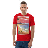 Unisex Organic Cotton T-shirt - Beach Joy (POD-S)