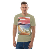 Unisex Organic Cotton T-shirt - Beach Joy (POD-S)