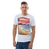 Unisex Organic Cotton T-shirt - Beach Joy (POD-S)