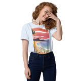 Unisex Organic Cotton T-shirt - Beach Joy (POD-S)