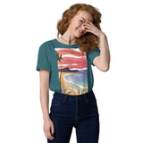 Unisex Organic Cotton T-shirt - Beach Joy (POD-S)