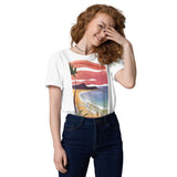 Unisex Organic Cotton T-shirt - Beach Joy (POD-S)