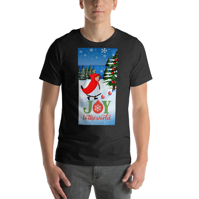 Unisex t-shirt - Christmas Joy to the World (POD-F)