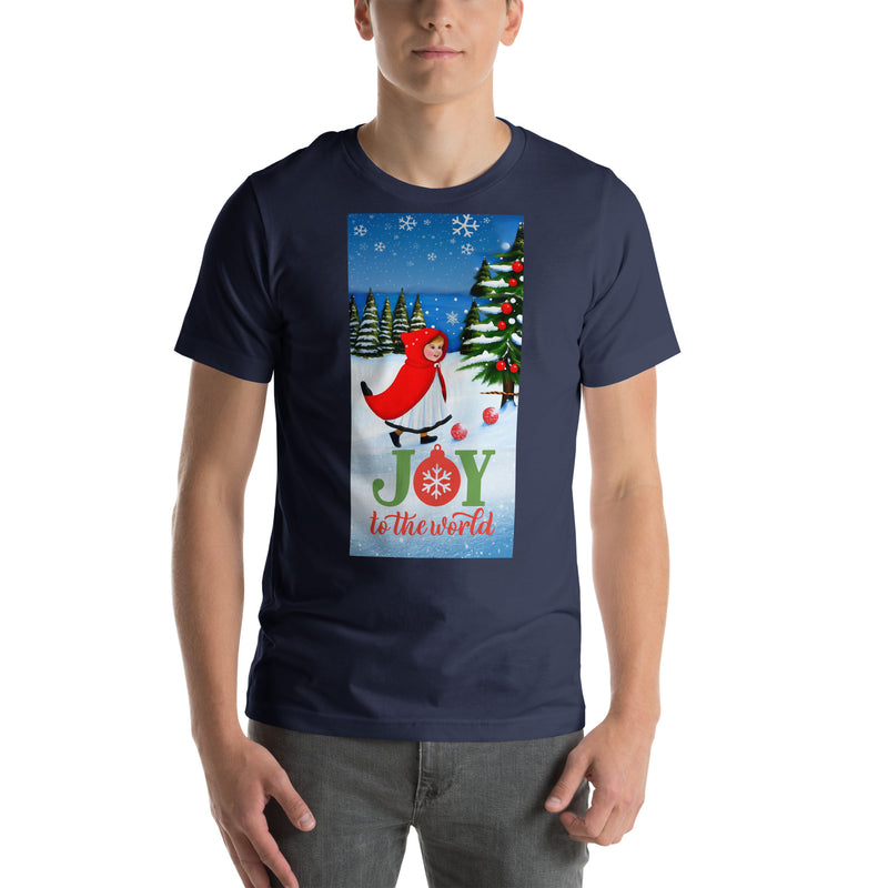 Unisex t-shirt - Christmas Joy to the World (POD-F)