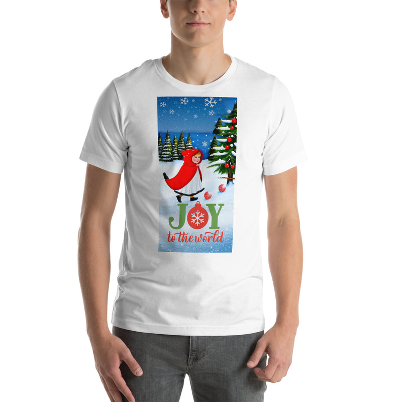 Unisex t-shirt - Christmas Joy to the World (POD-F)