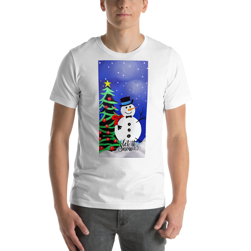 Unisex t-shirt - Christmas Let it Snow (POD-F)