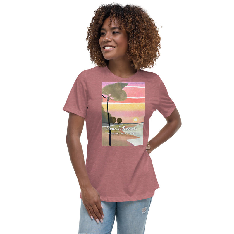 Women's Relaxed T-Shirt - Sunset Reverie (POD-S)