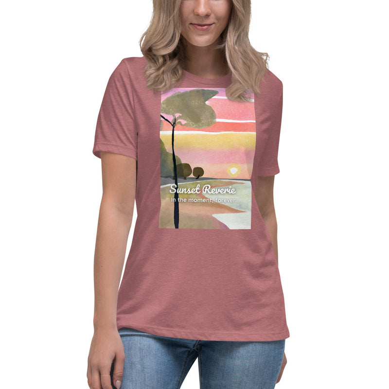 Women's Relaxed T-Shirt - Sunset Reverie (POD-S)