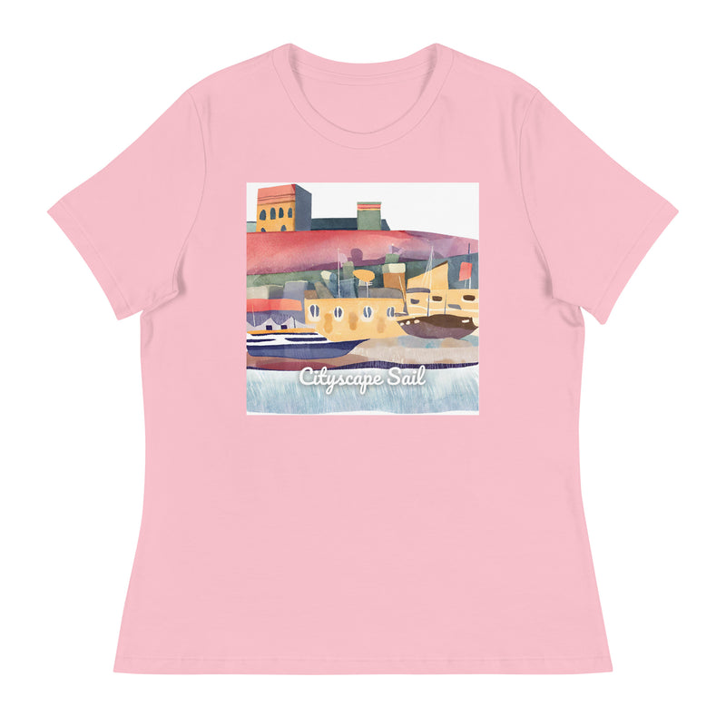 Women's Relaxed T-Shirt - Cityscape Sail (POD-S)