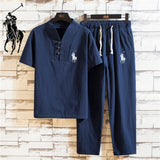 Men Breathable Cotton Linen Sets