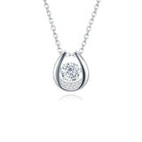 Ladies' Fashion Smart Guardian Moissanite Pendant