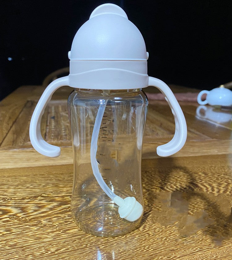 Baby PPSU Straw Cup Children's Drinking Bottle Household Straight Drink